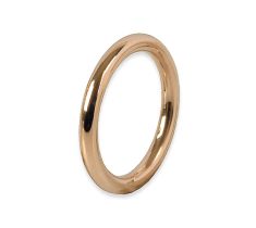 ANNEAU OR ROUGE 14 CT 2,5 MM ROND TAILLE 16