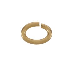 ANNEAUX DE BOUT OVAL 7.2 X 1.0 MM OR JAUNE 18CT