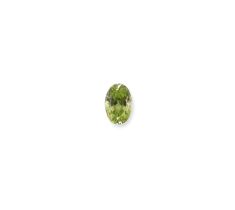 PERIDOT OVAL TAILLE FACETTES 7 X 5 MM