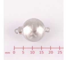 FERMOIR BOULE ARGENT GRAVÉ 13 MM