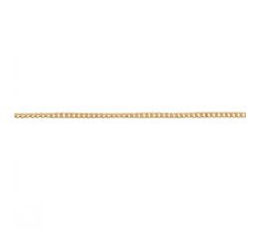 Gourmet collier geslepen 1.2 mm zilver verguld