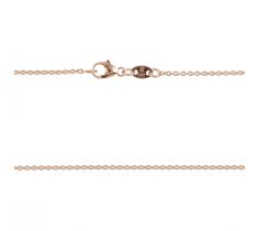 Anker collier rond ongeslepen 1.0 mm lengte 70.0 cm 14 karaat roodgoud