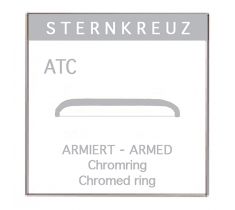 ATC KUNSTSTOF GLAS CHROOM Ø150